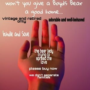 Vintage and retired Boyds Bears